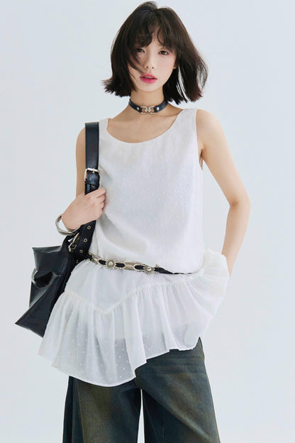 Sleeveless Dress Flowey Lightweight