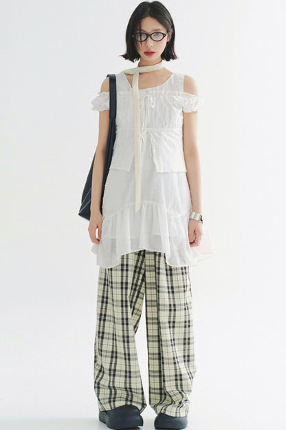 Sleeveless Dress Flowey Lightweight