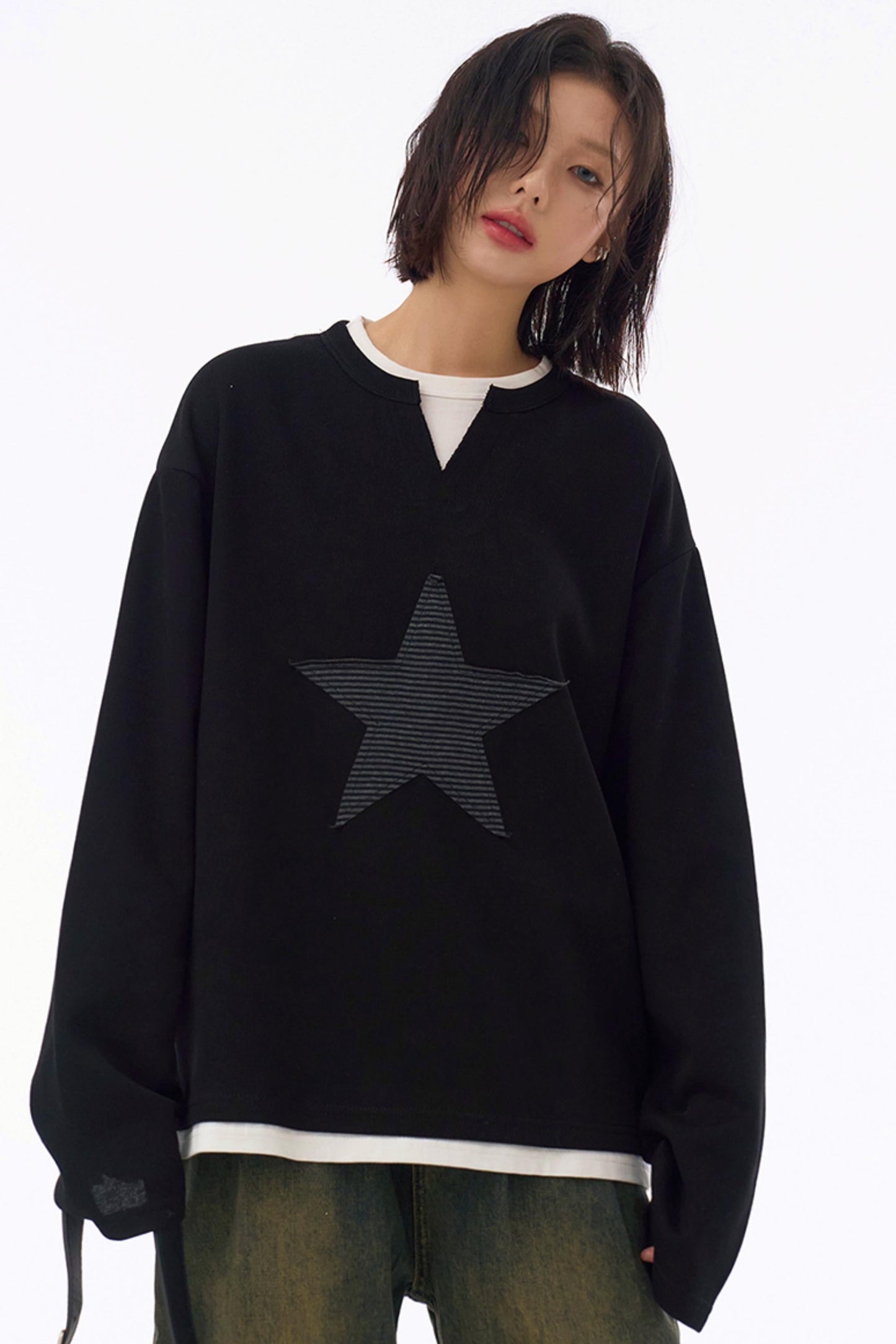 Star Fit Tops Gravity Loose