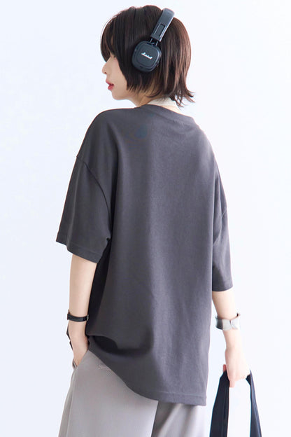 Papi T-Shirt Neck Crew Embroidered