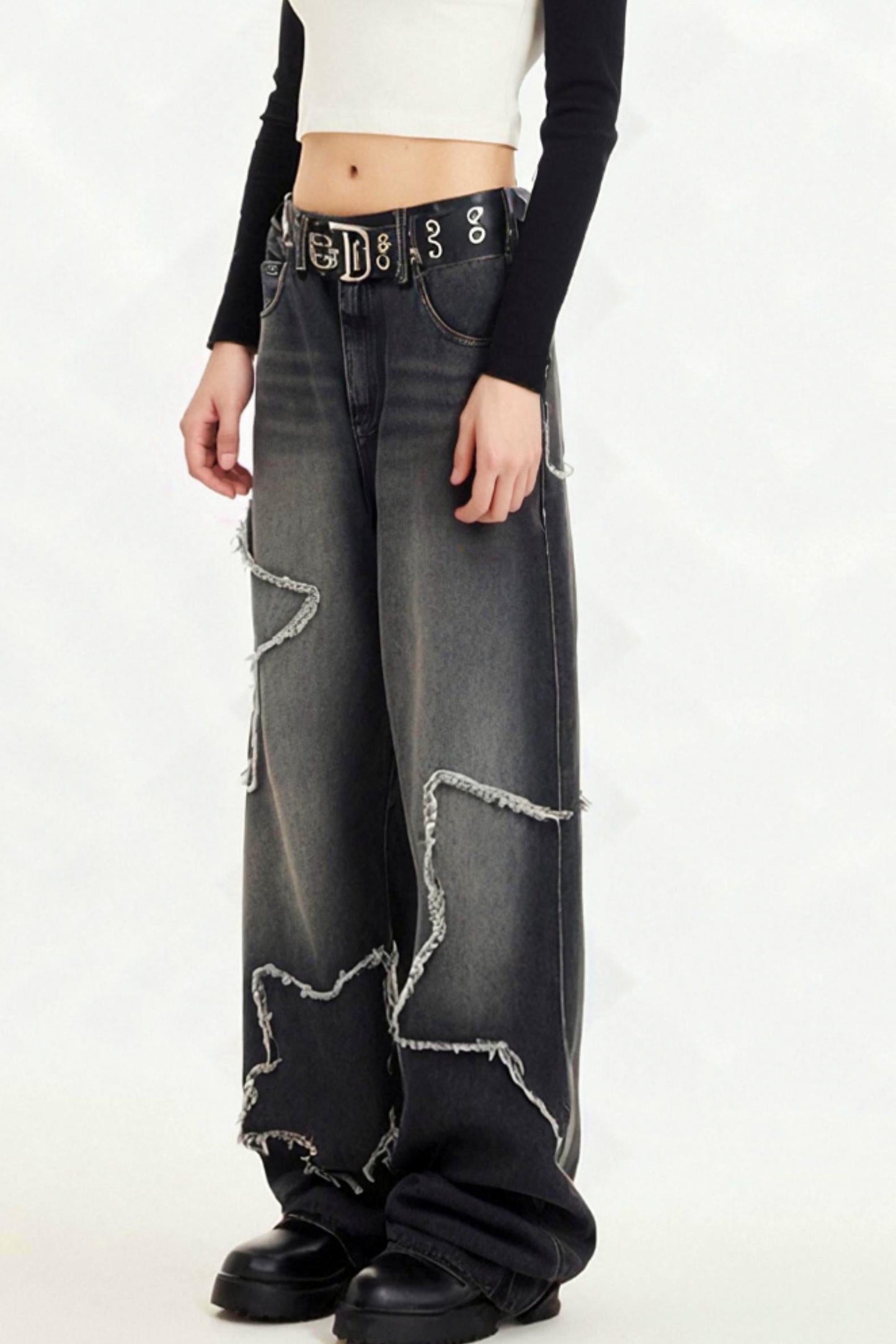 Jeans Edge Pentagram Raw Denim