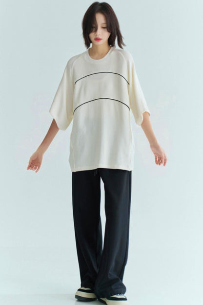 line design block T-shirt Color