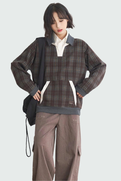 Gravity Museum 2025 Sweater Stripe Spring - Patchwork