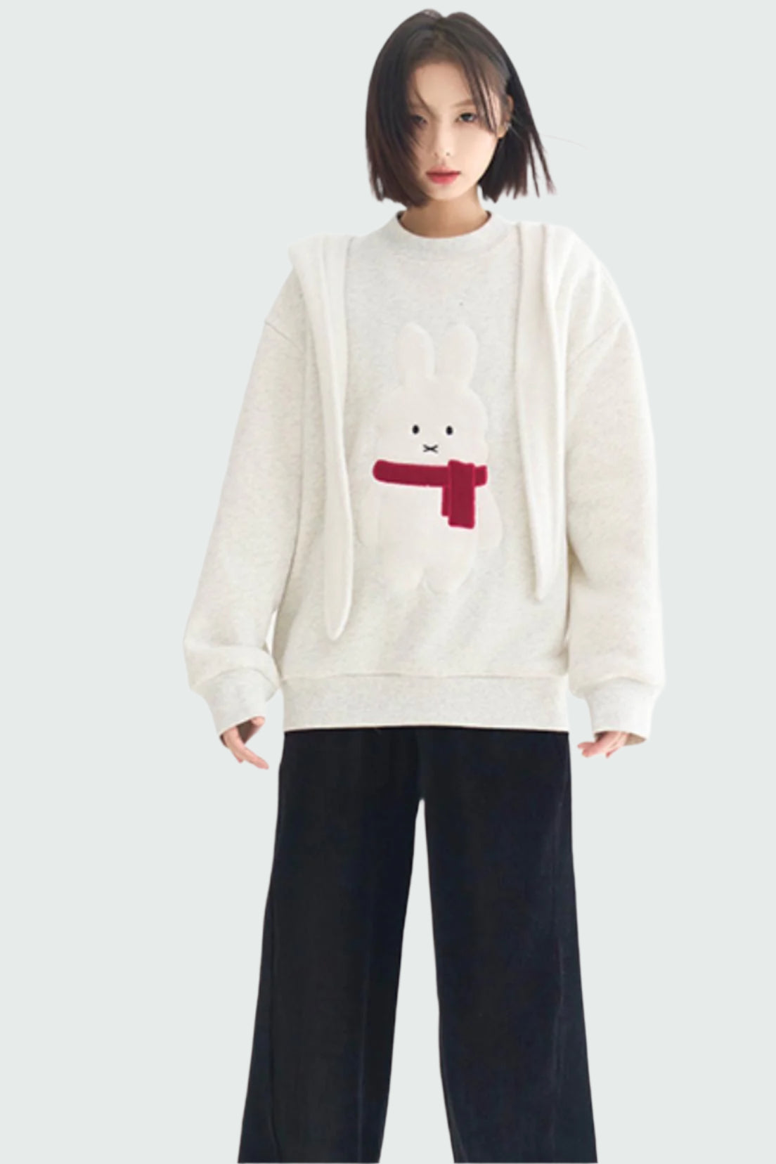 Motif Sweatshirt Rabbit