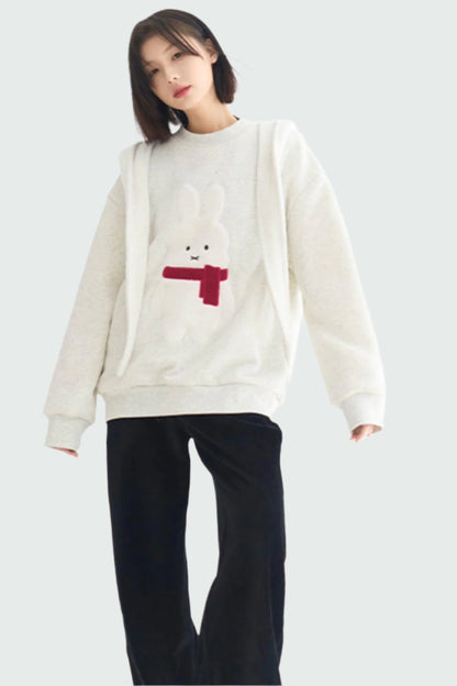 Motif Sweatshirt Rabbit