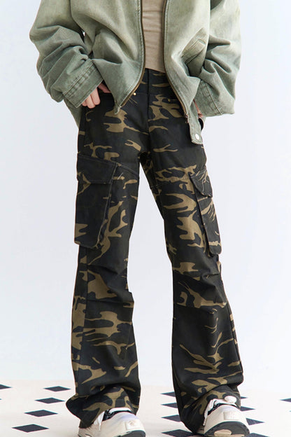camouflage Relaxed pants fit