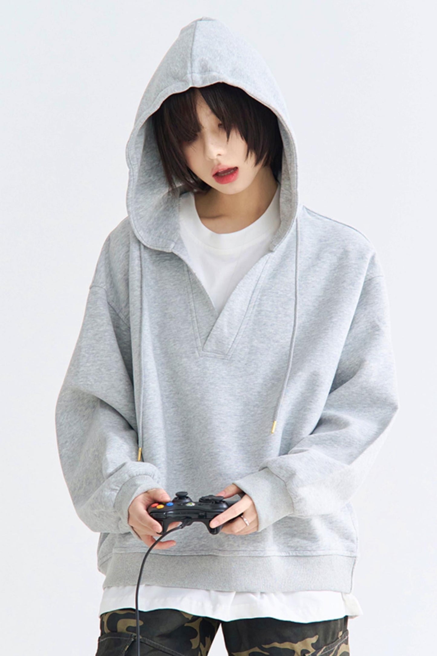 ユニセックスカジュアルパーカースタイル