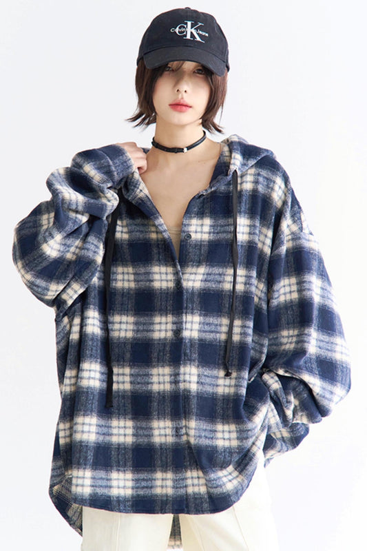 Peplum Hoodie Check