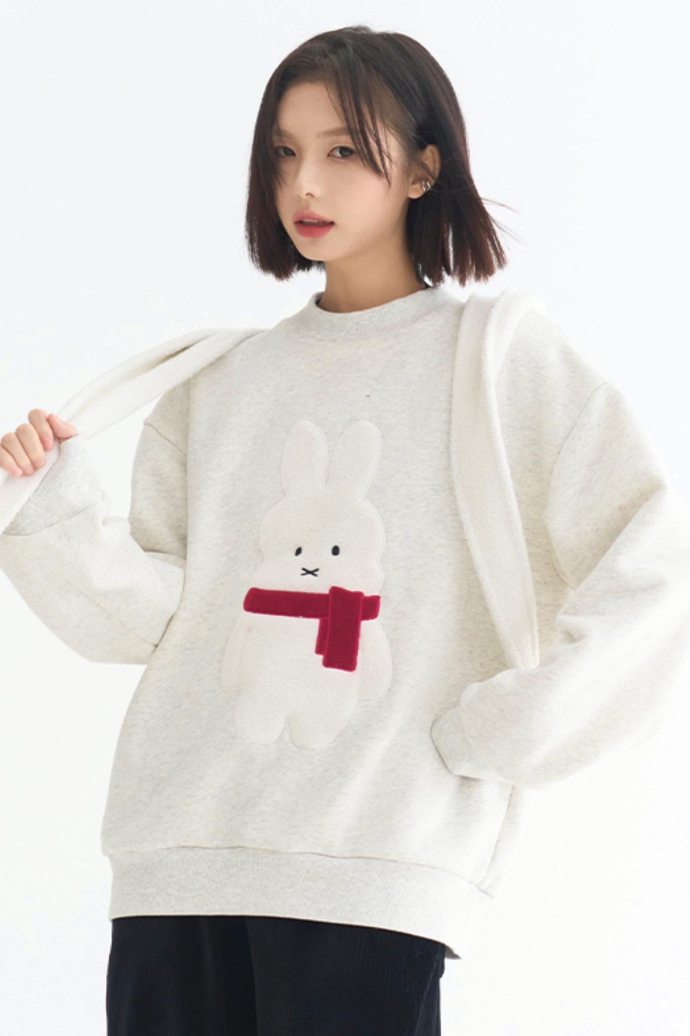 Motif Sweatshirt Rabbit
