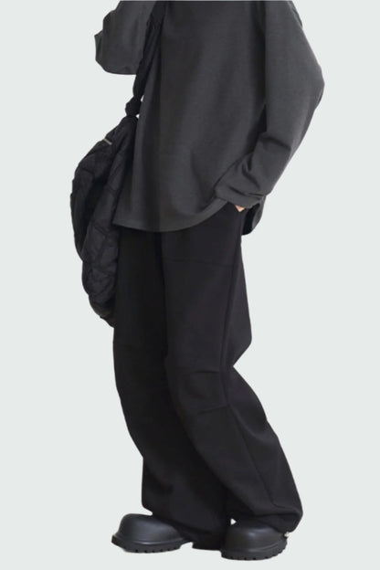 Knee Fit Spring Museum - Fall Pants and Gravity Women's Casual Pleats Straight
