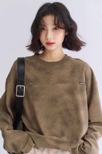 Long Fit Sleeve Loose T-Shirt