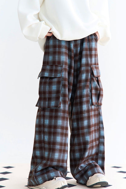 Pants Waist Check High Wide