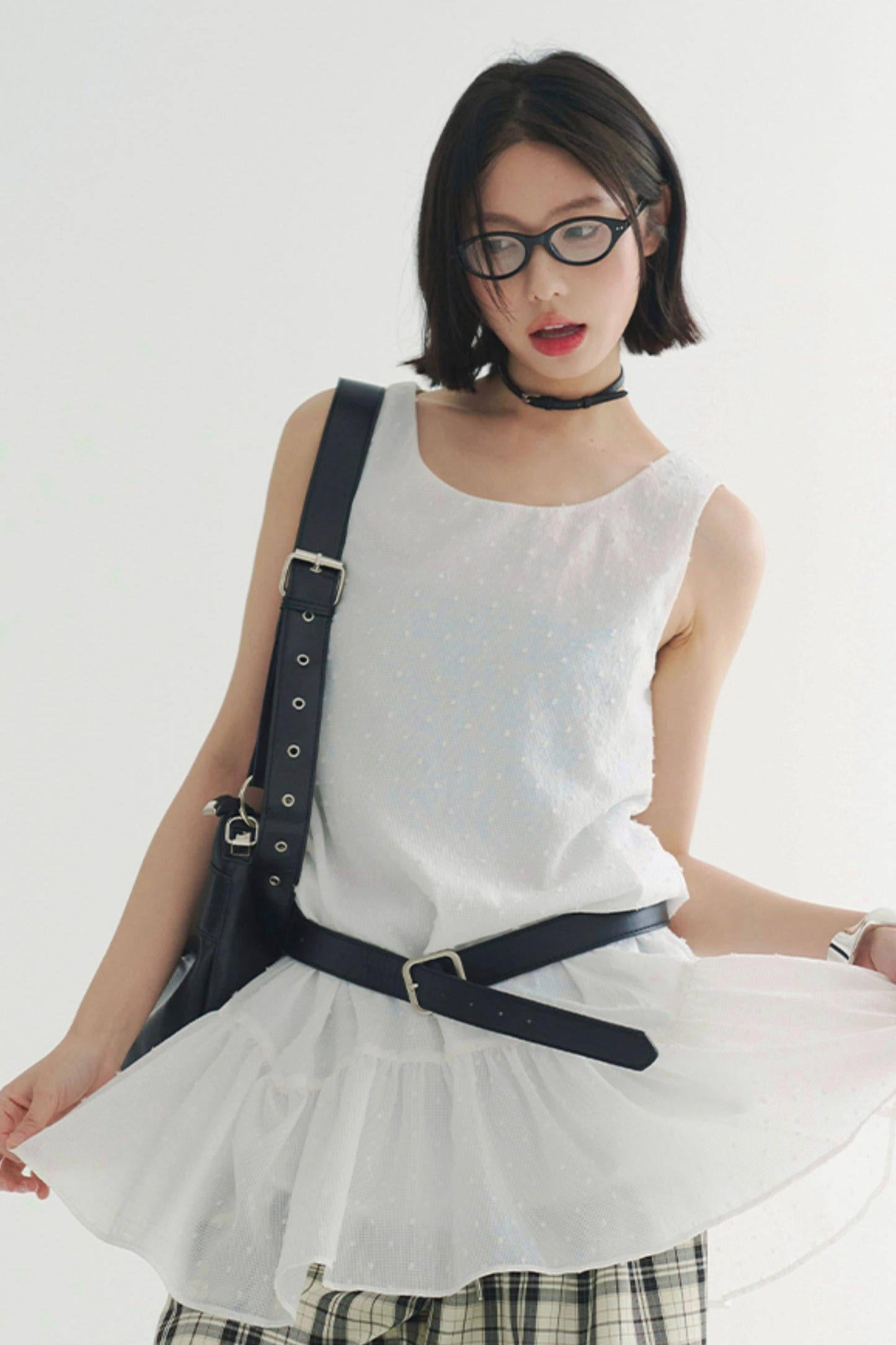 Sleeveless Dress Flowey Lightweight