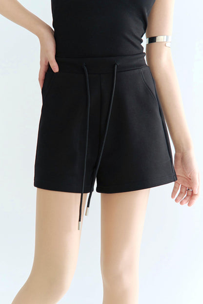 high-waisted shorts