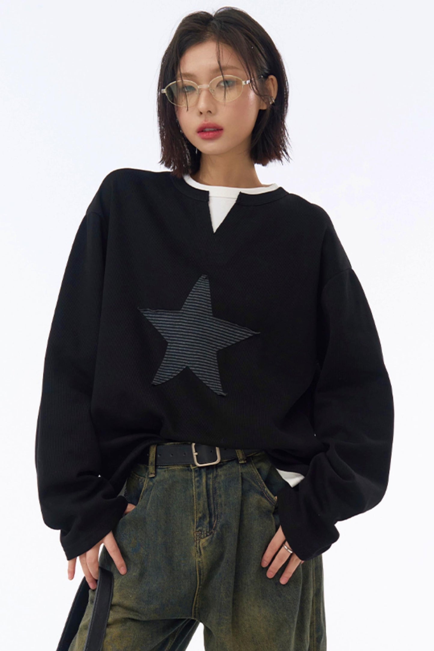 Star Fit Tops Gravity Loose