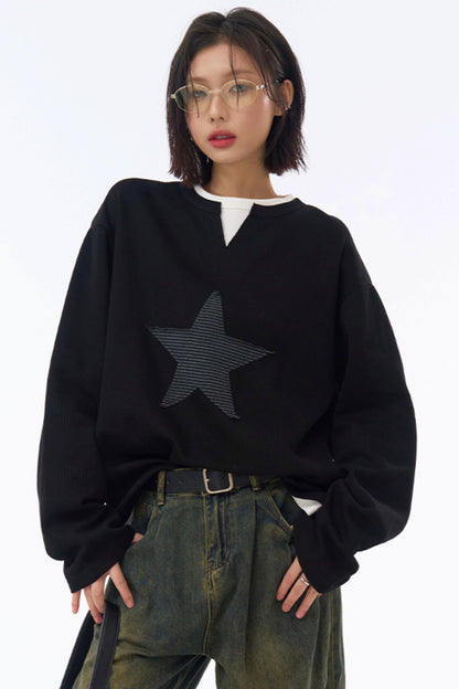 Star Fit Tops Gravity Loose