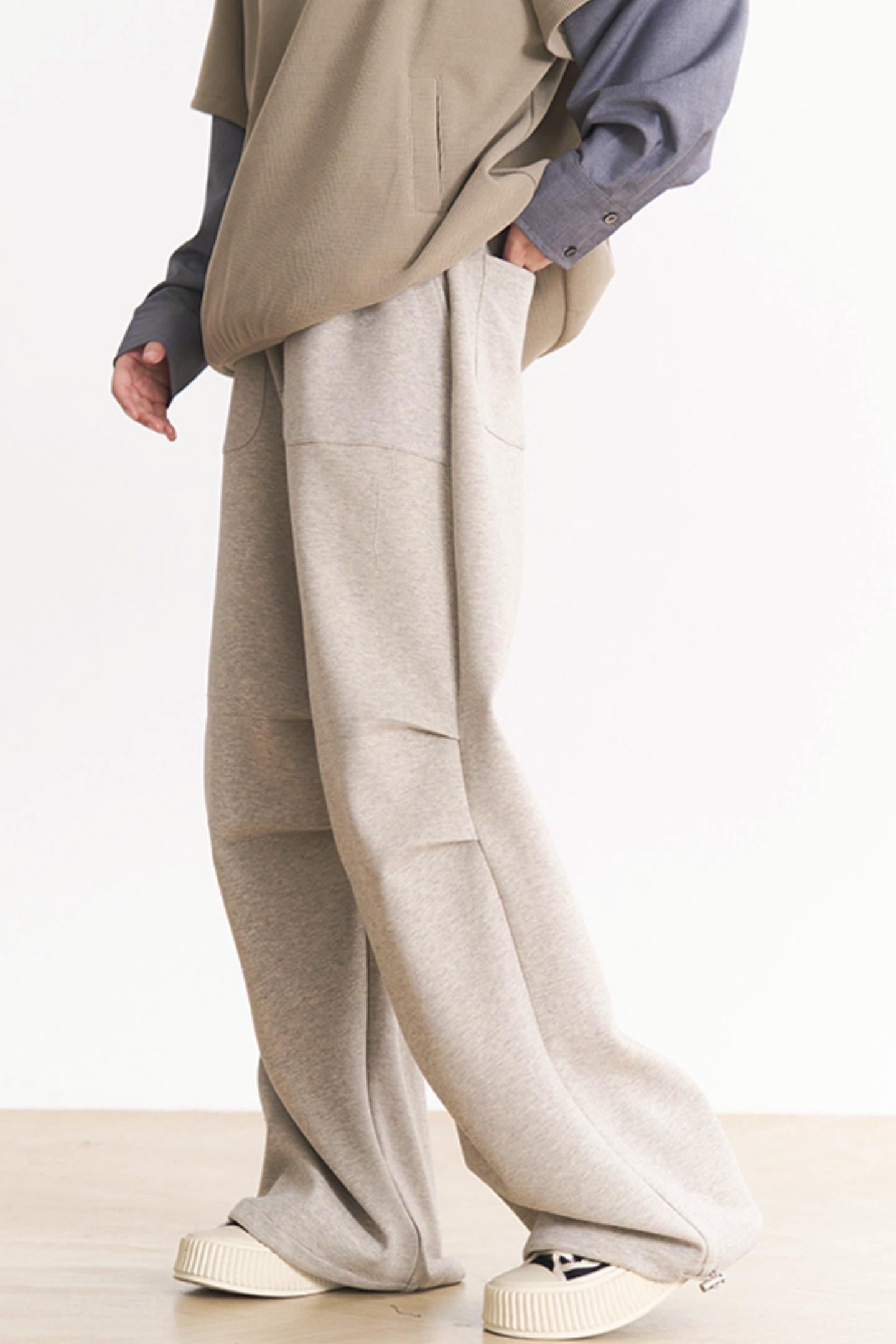 Knee Fit Spring Museum - Fall Pants and Gravity Women's Casual Pleats Straight