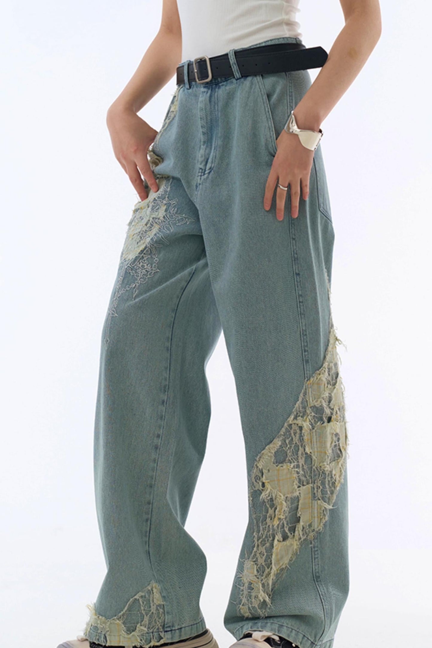 jeans style loose racer Casual