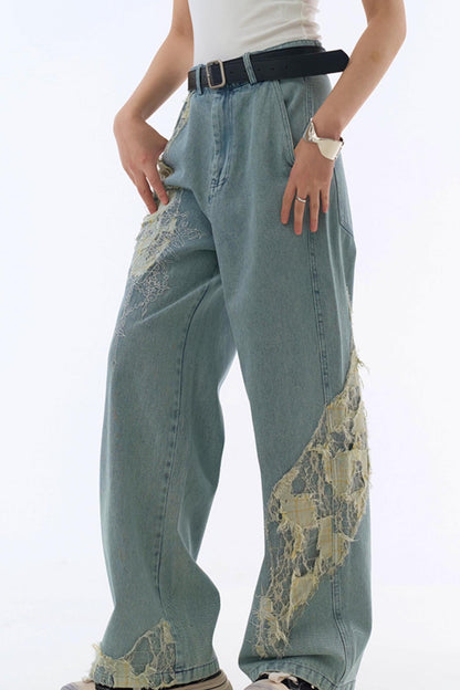jeans style loose racer Casual