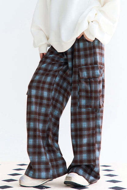 Pants Waist Check High Wide