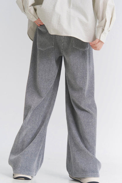 Mid-weight pants straight