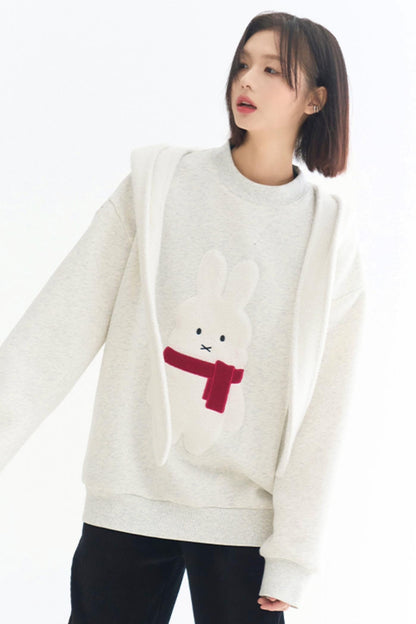 Motif Sweatshirt Rabbit