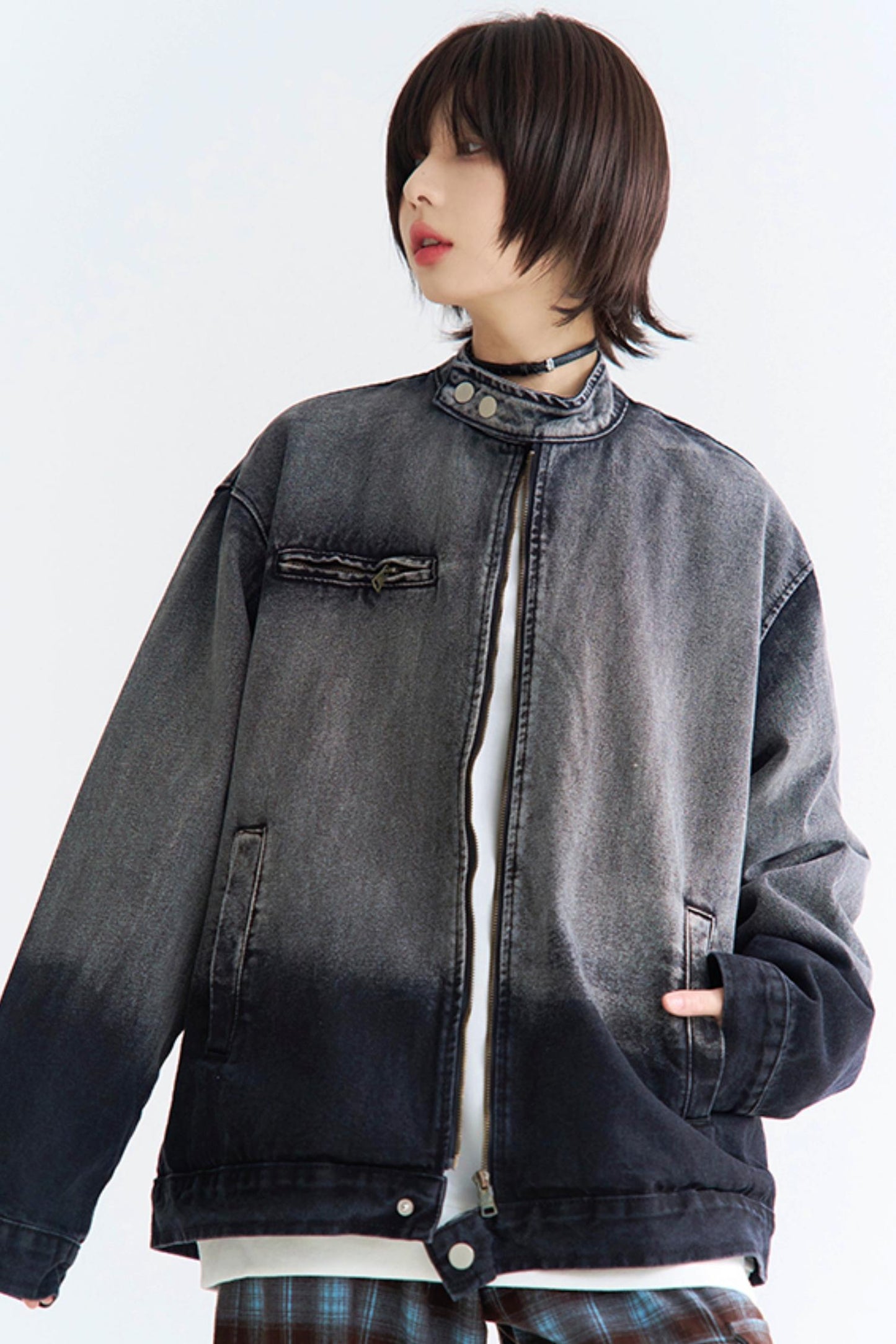 ombre jacket Relaxed jeans