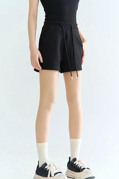 high-waisted shorts