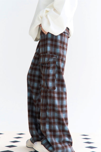 Pants Waist Check High Wide