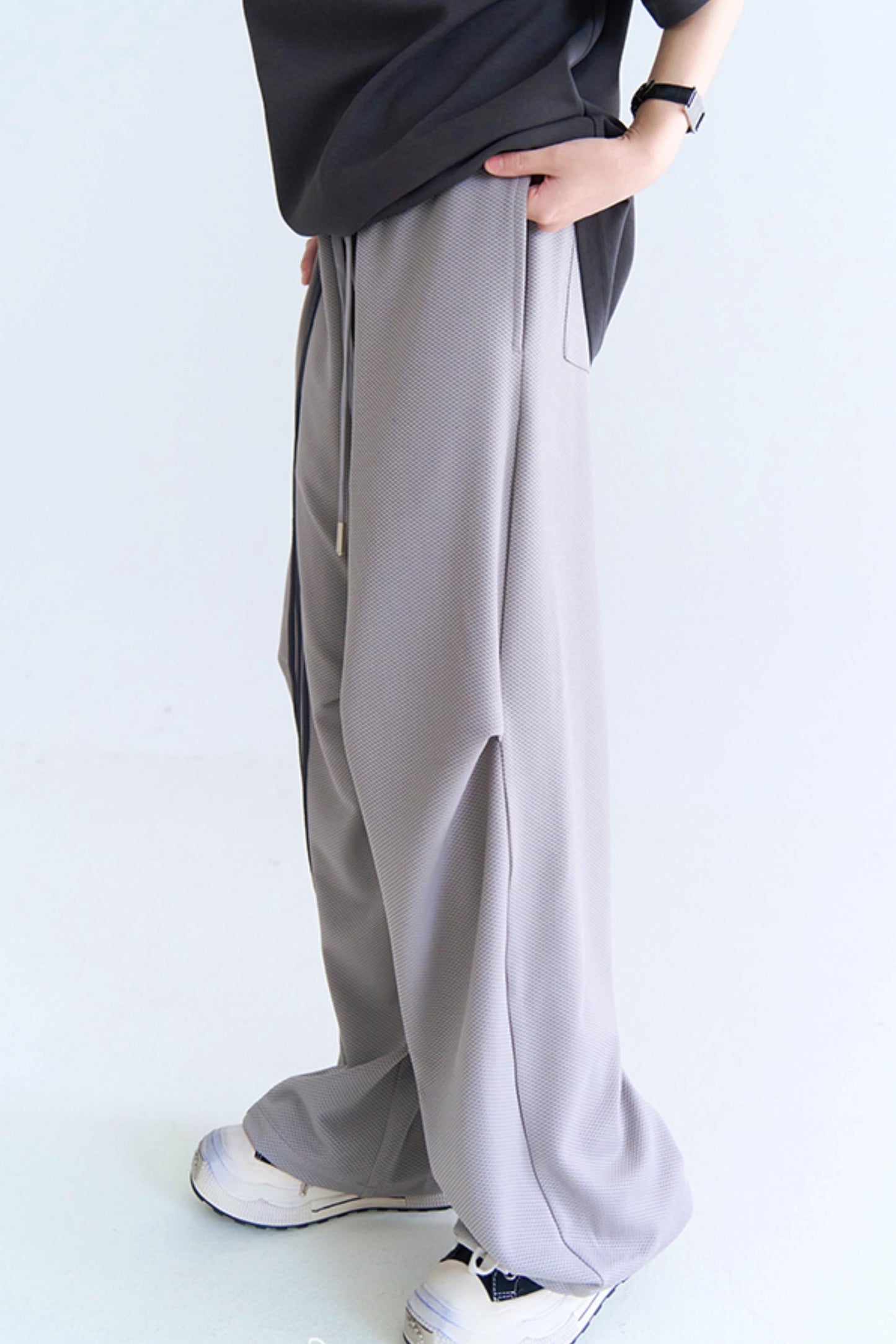 Crash Leg Pants Wide Color