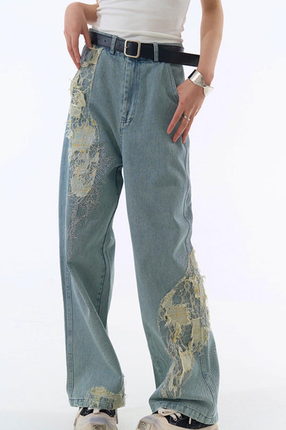 jeans style loose racer Casual