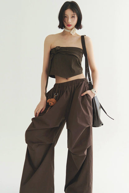 Elegant Pants Trouser Wide Pleated