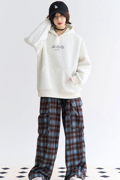 Print Sweatshirt Hooded Puppy
