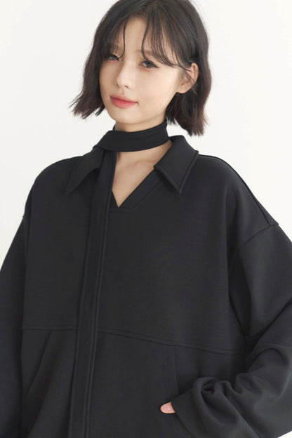 Museum Casual V-Neck Women's 2025 Collection Spring Gravity Pullover