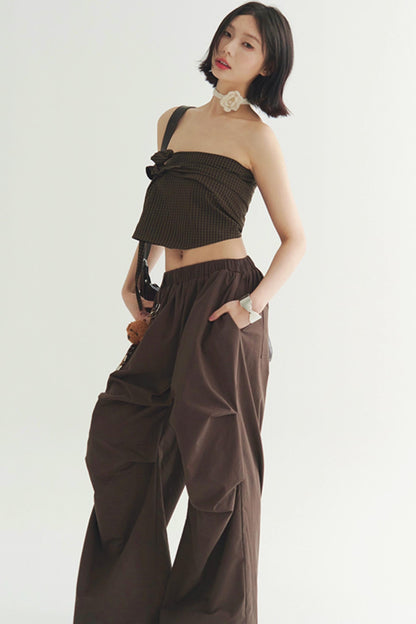 Elegant Pants Trouser Wide Pleated