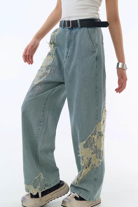 jeans style loose racer Casual