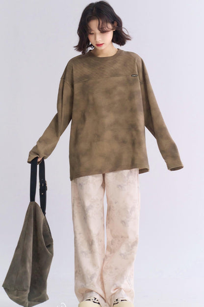 Long Fit Sleeve Loose T-Shirt