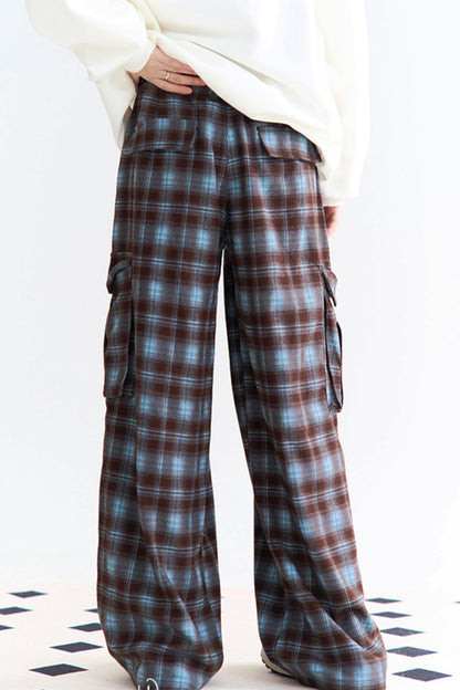 Pants Waist Check High Wide
