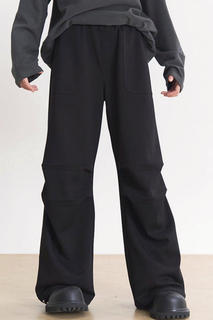 Knee Fit Spring Museum - Fall Pants and Gravity Women's Casual Pleats Straight