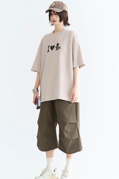 Papi T-Shirt Neck Crew Embroidered