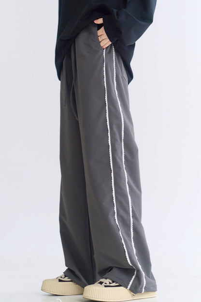 Sporty lace casual style pants