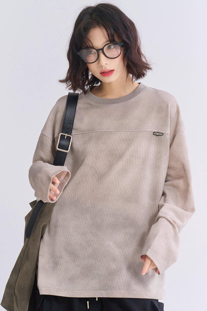 Long Fit Sleeve Loose T-Shirt