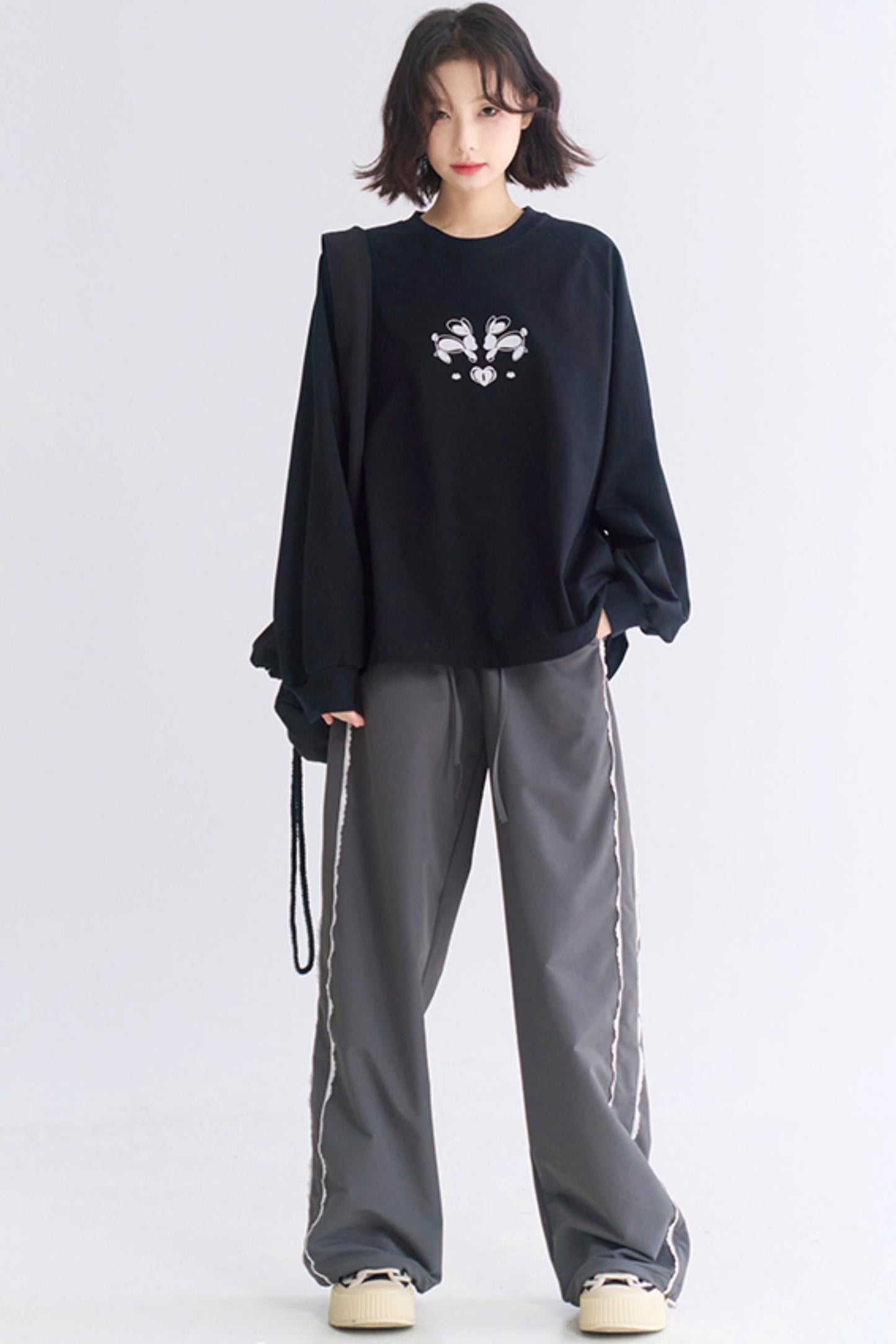 lace style Sporty casual pants