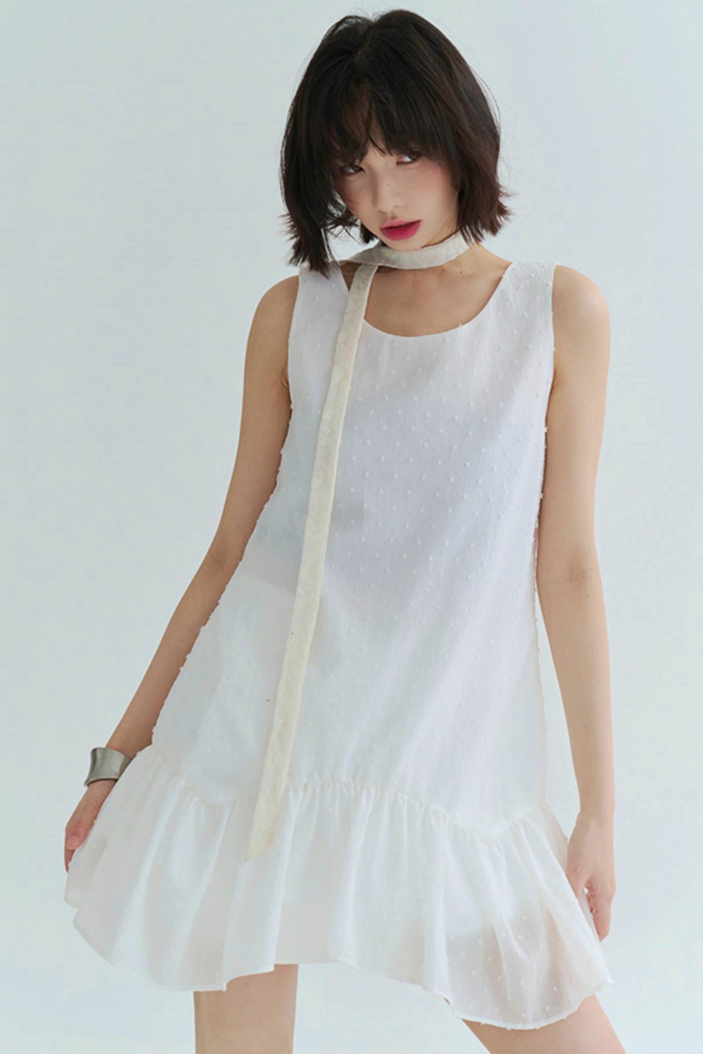 Sleeveless Dress Flowey Lightweight