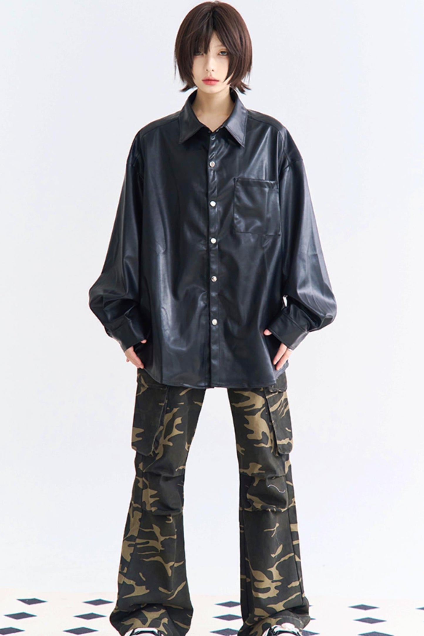 Tops Vintage Style PU