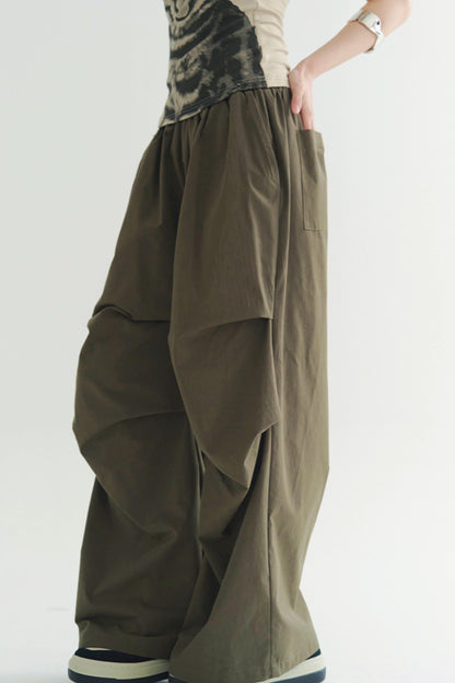 Elegant Pants Trouser Wide Pleated