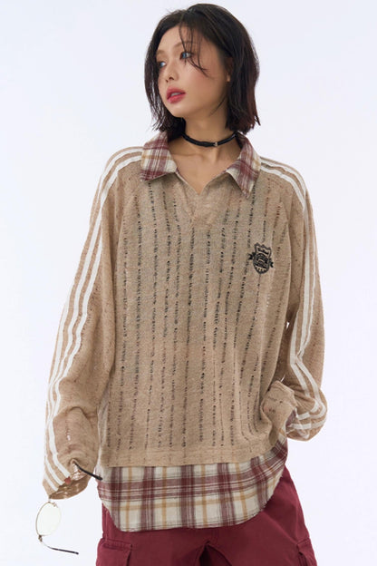 Plaid Sweatshirt