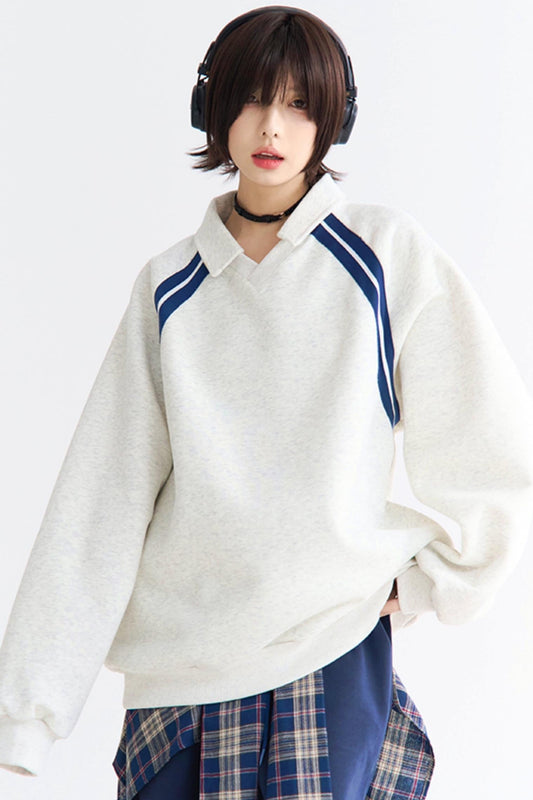 Insert Top Stripe Sleeve Relaxed