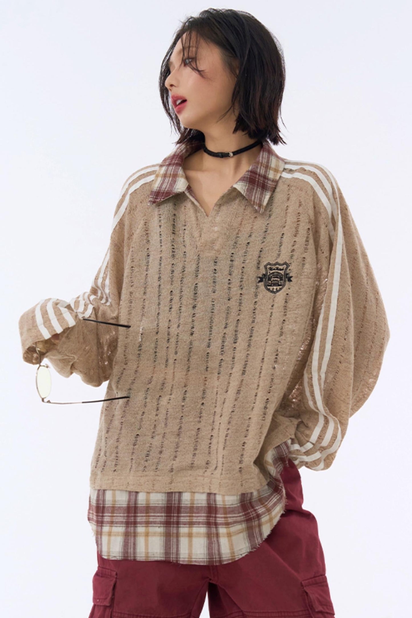 Plaid Sweatshirt