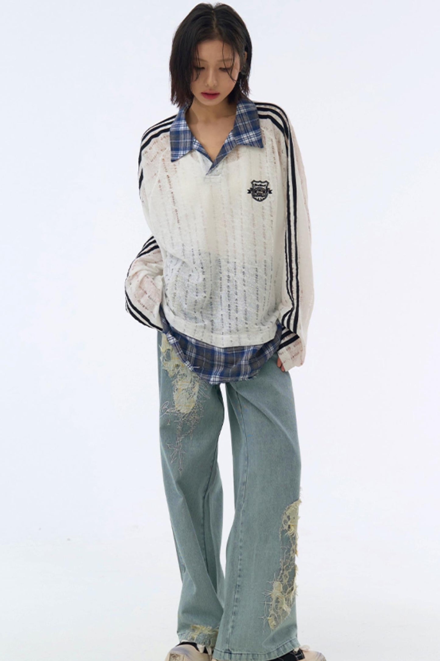 jeans style loose racer Casual